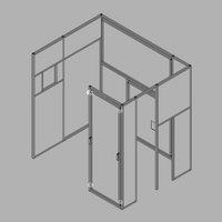 41-410-3 MODULAR SOLUTIONS GUARD CONNECTION FOR REMOVABLE PANEL 36MMX30MMX15MM WITH HARDWARE AND PIVOT PIN